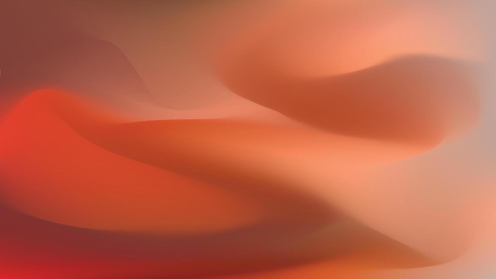 abstract gradient background with red and orange waves. vector