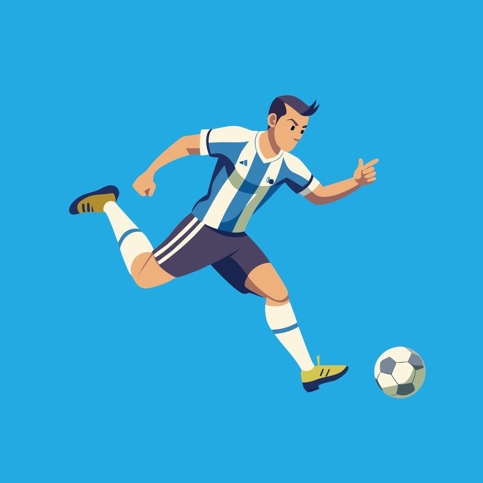 football player illustration vector