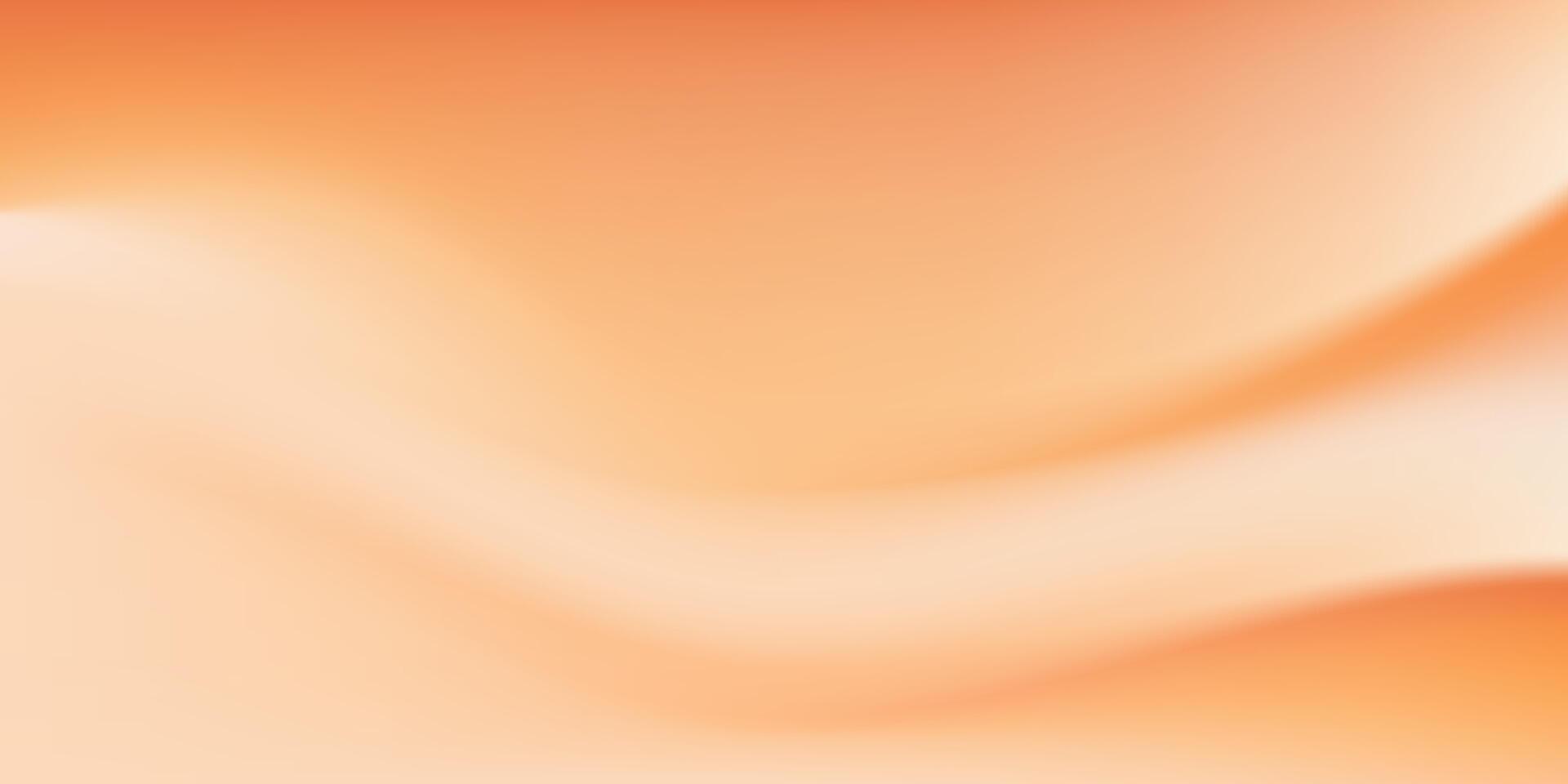 Flowing liquid orange and cream abstract background. Abstract Orange Gradient background. Waves of orange color. Blurred minimal orange gradient. Perfect for autumn or fall, thanksgiving, halloween. vector