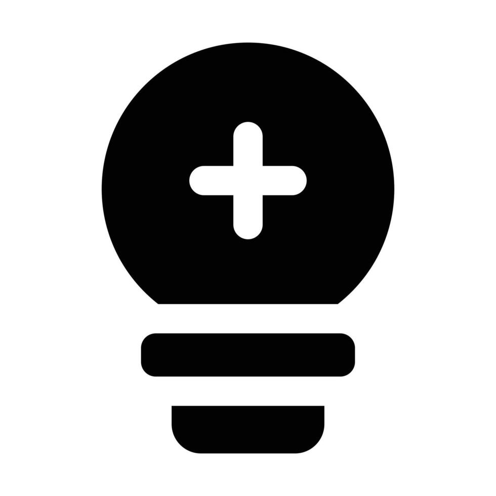 Simple Positive Thinking glyph icon. The icon can be used for websites, print templates, presentation templates, illustrations, etc vector