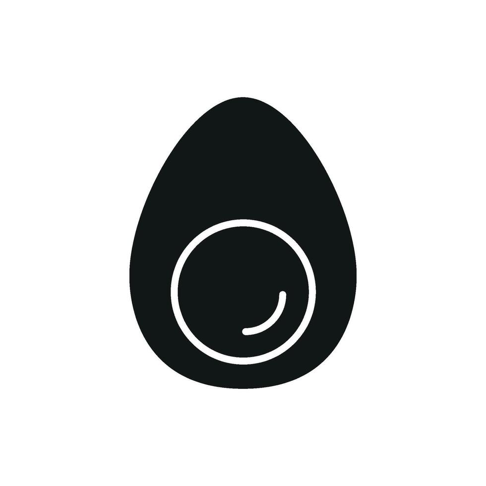 Icon of egg in simple style vector