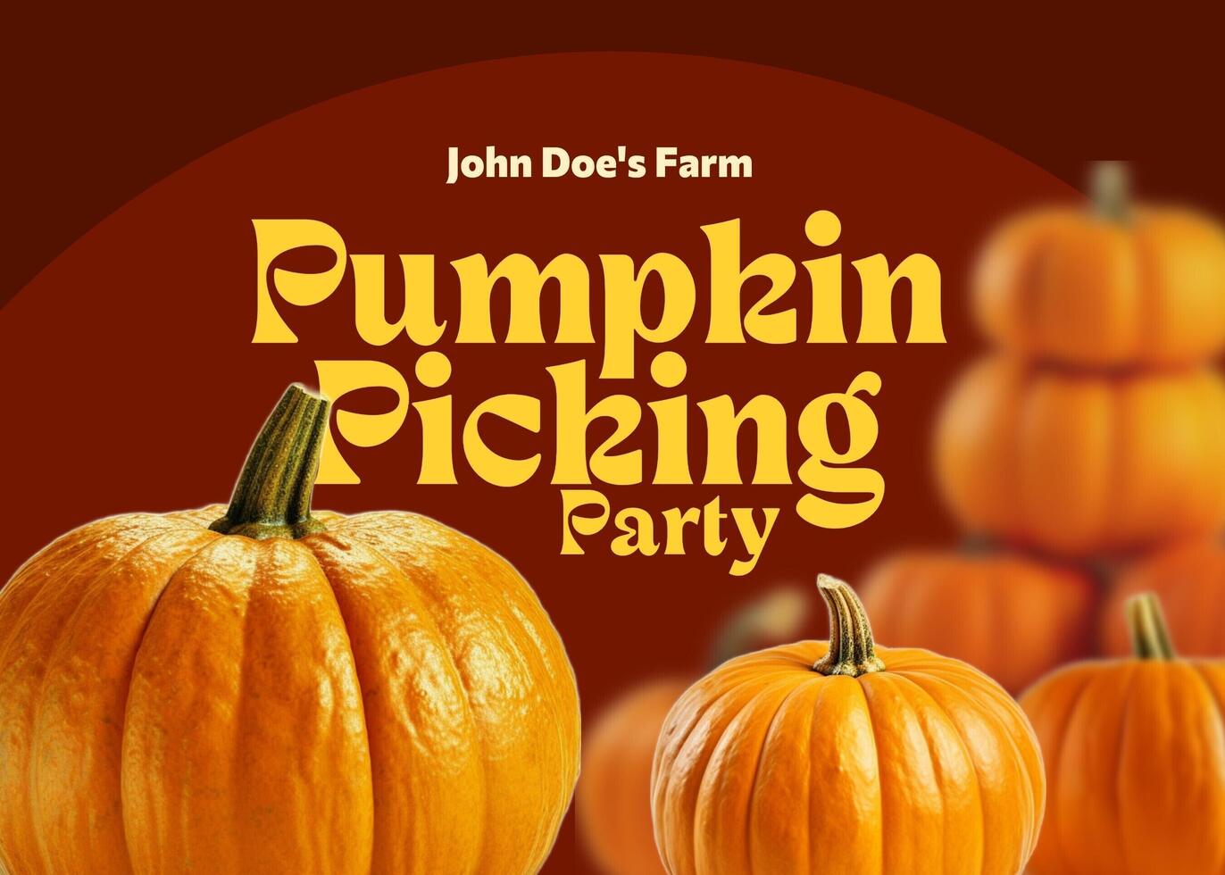 Invitation for Pumpkin Picking Event template