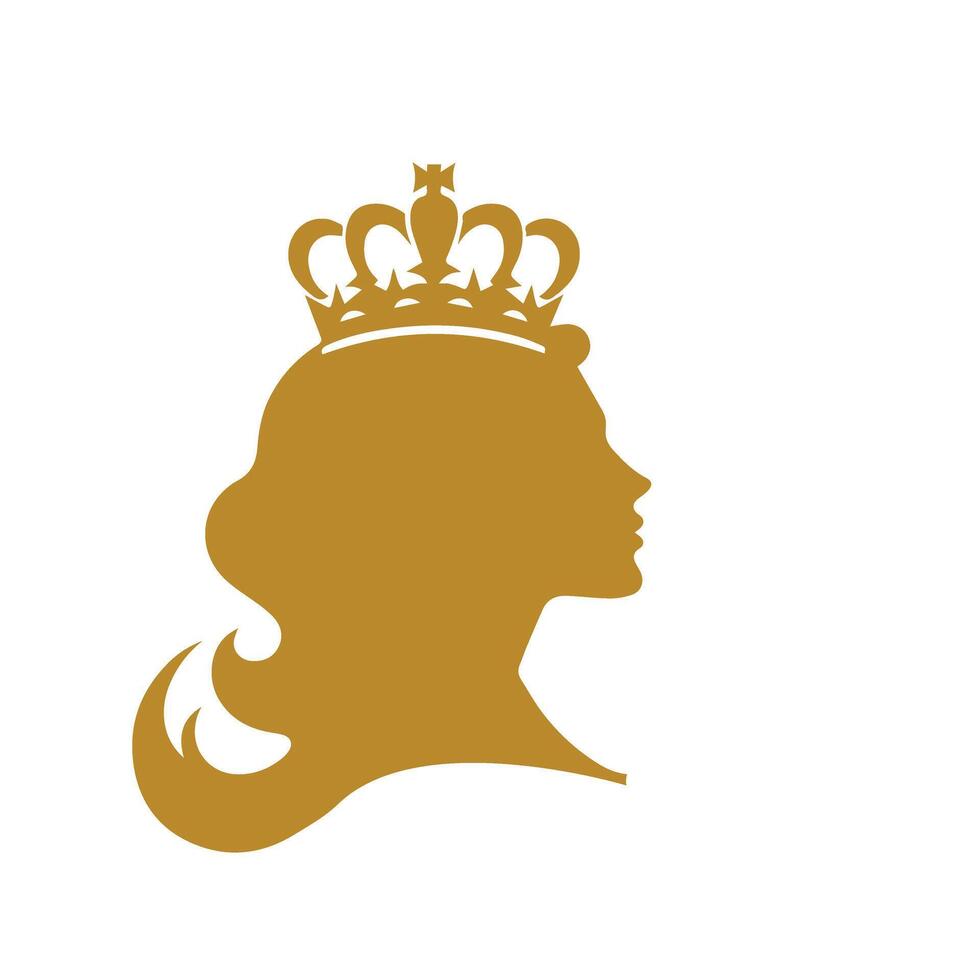 Refinement and Grandeur The Hallmarks of a Luxury Queen Logo Design vector
