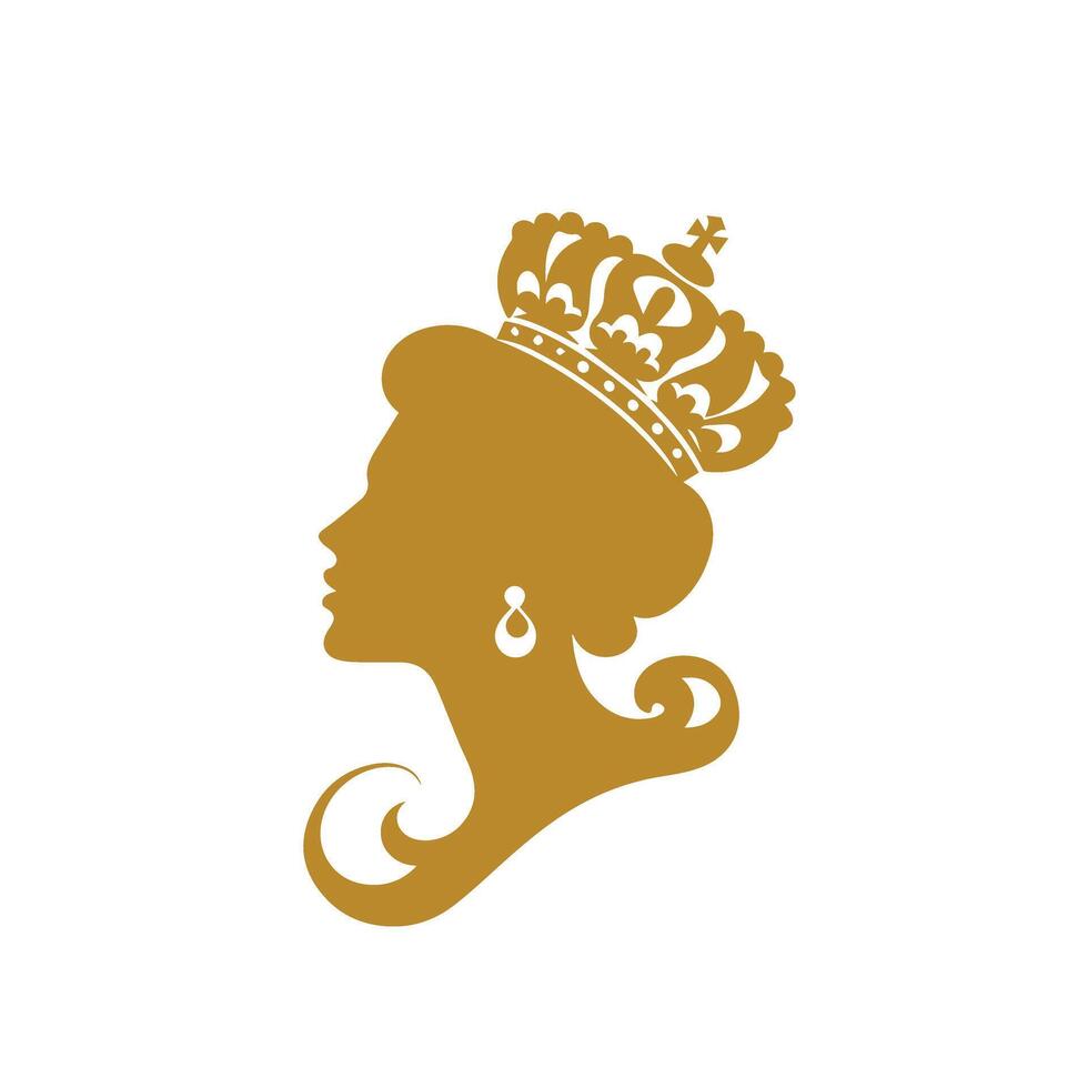 Queen Luxury Logos The Perfect Symbol for Brands with Regal Ambition vector