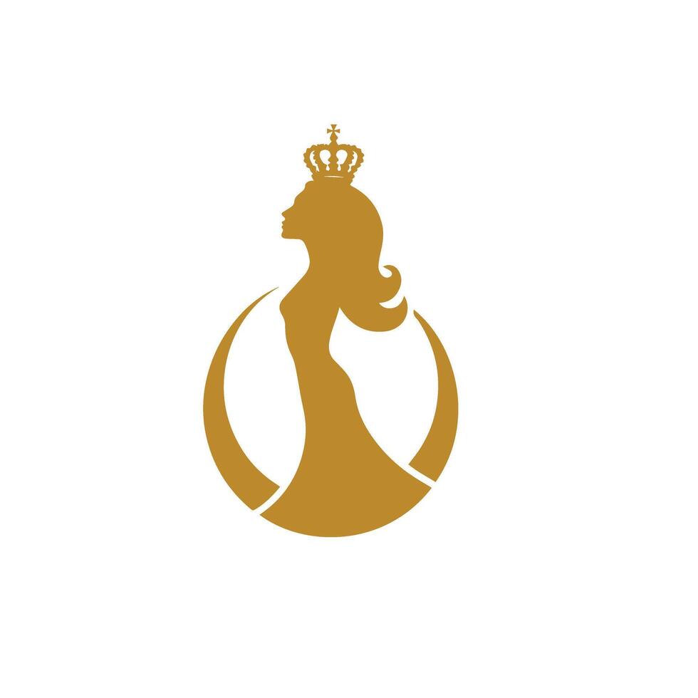 Masterpiece Logo Design Elevate Your Brand with a Luxury Queen Aesthetic vector