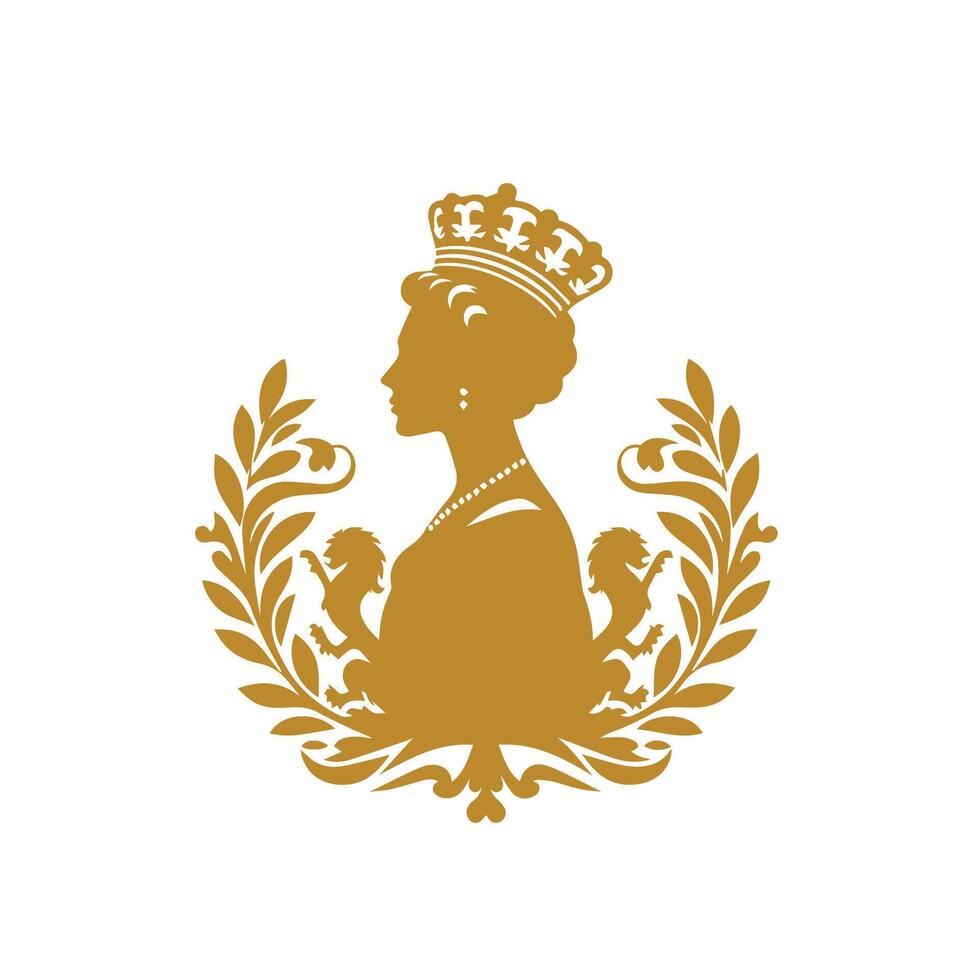 Luxury Queen Logo Concepts Empower Your Brand with Regal Design vector