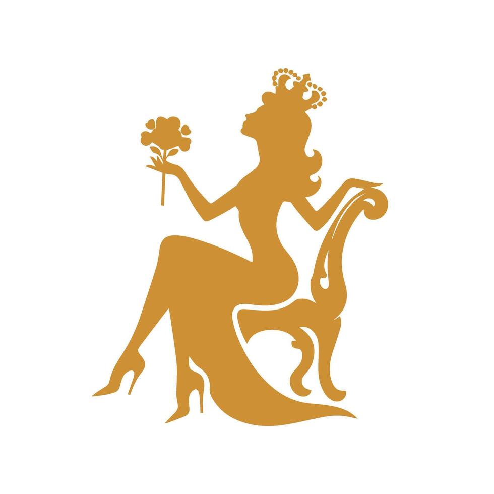Transform Your Brand Identity with a Luxurious Queen-Inspired Logo vector