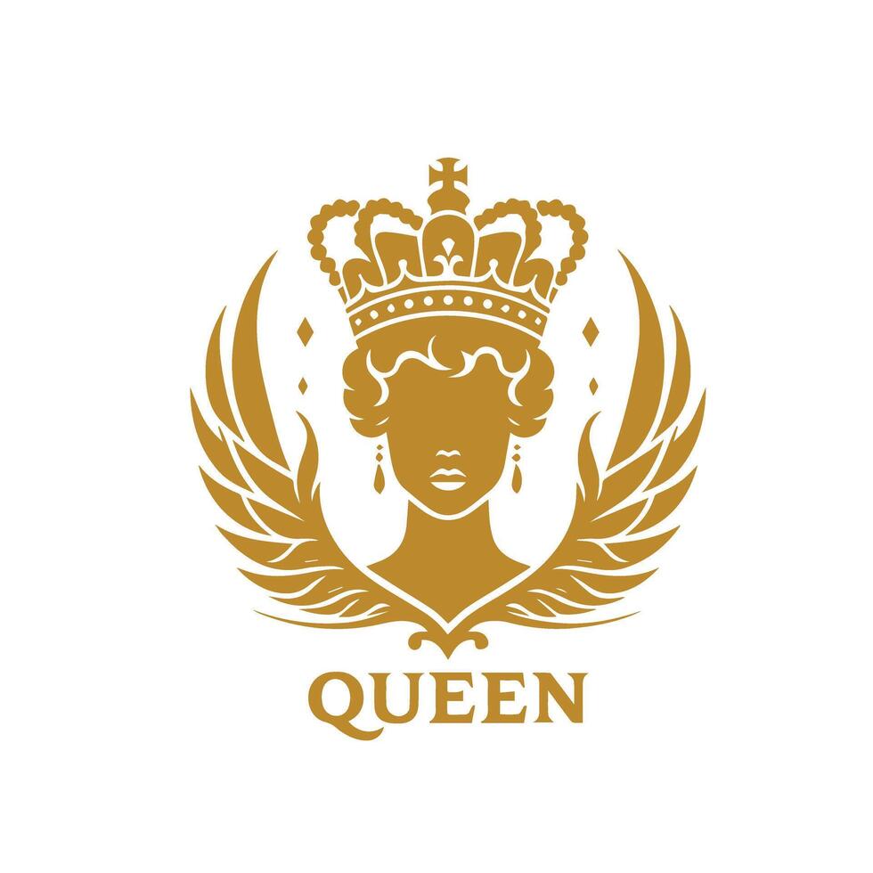Royalty in Design Crafting a Queenly Luxury Logo for Elite Businesses vector