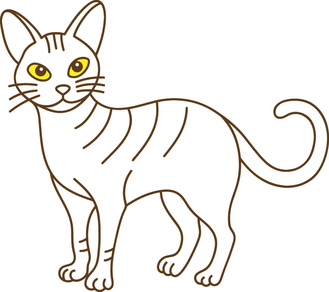 a small cat with angry face reaction vector