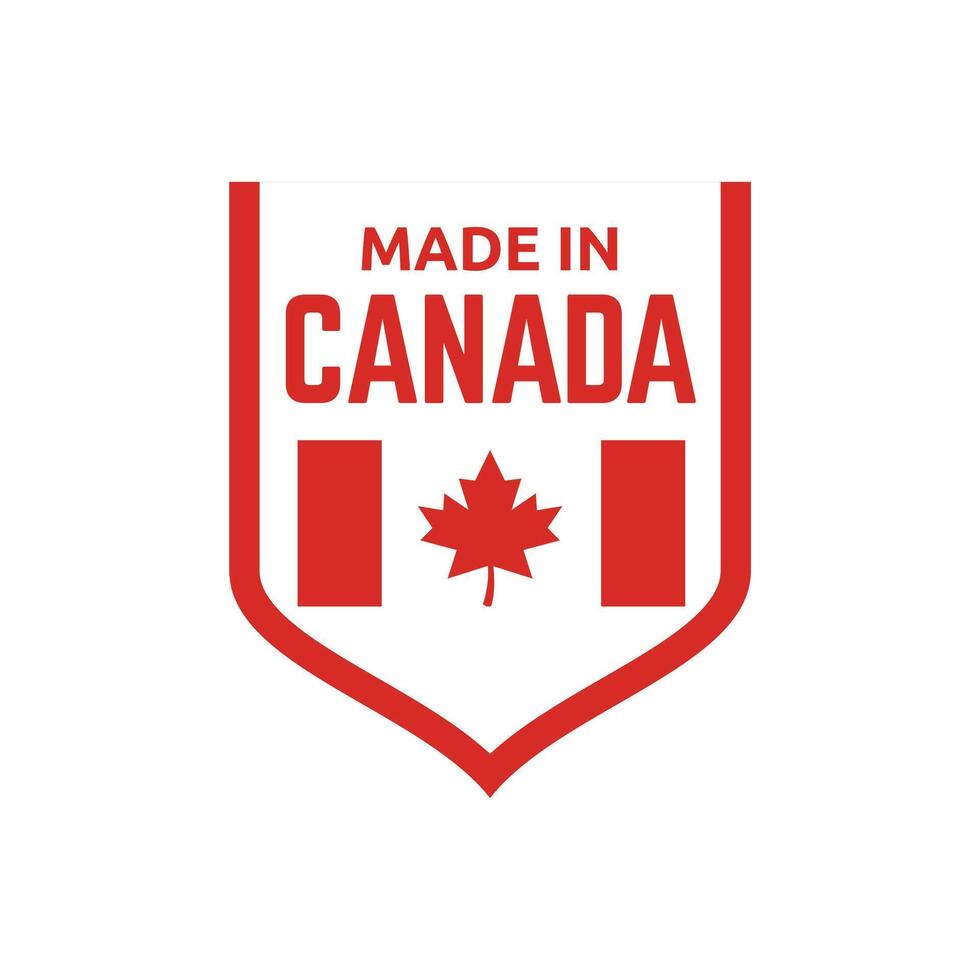 Made in canada logo vector
