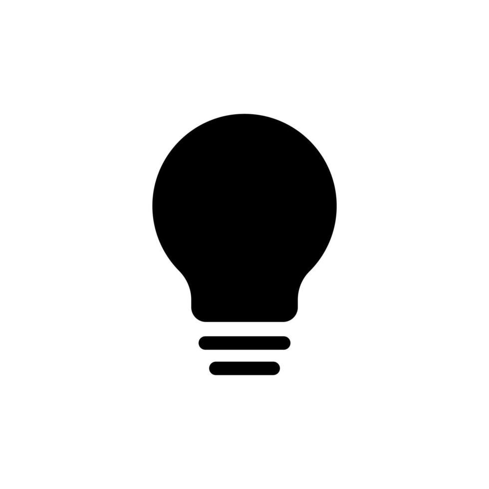 Light bulb icon illustration vector