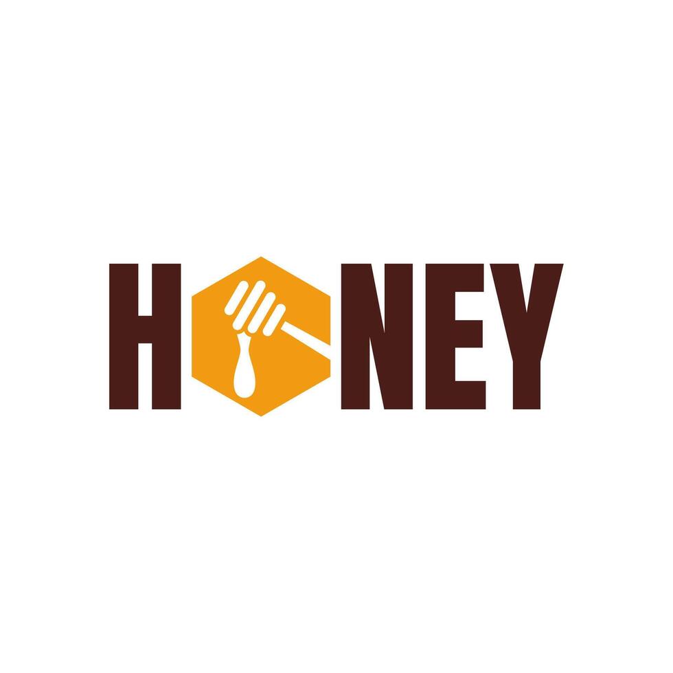 Honey logo design vector