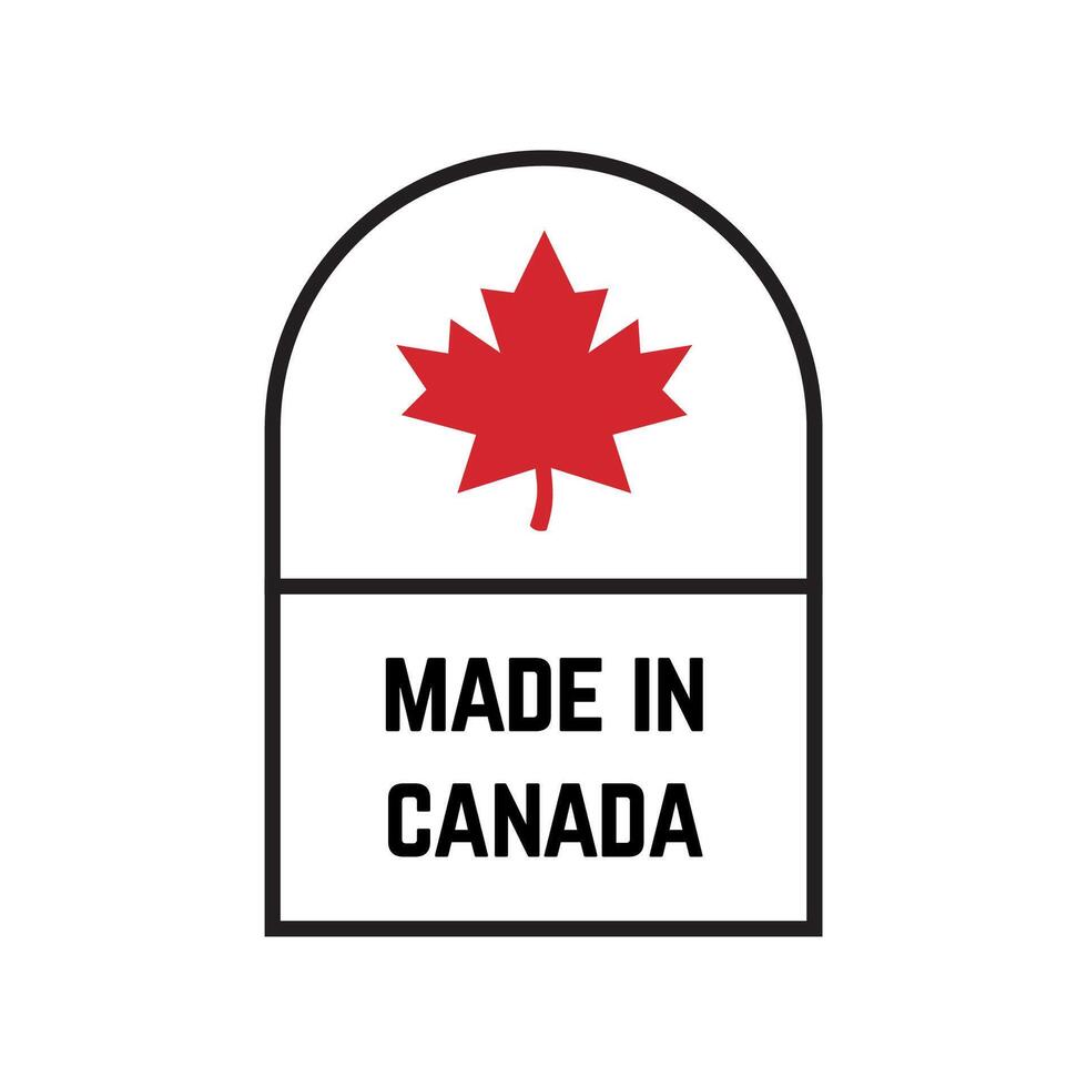 Made in canada logo vector