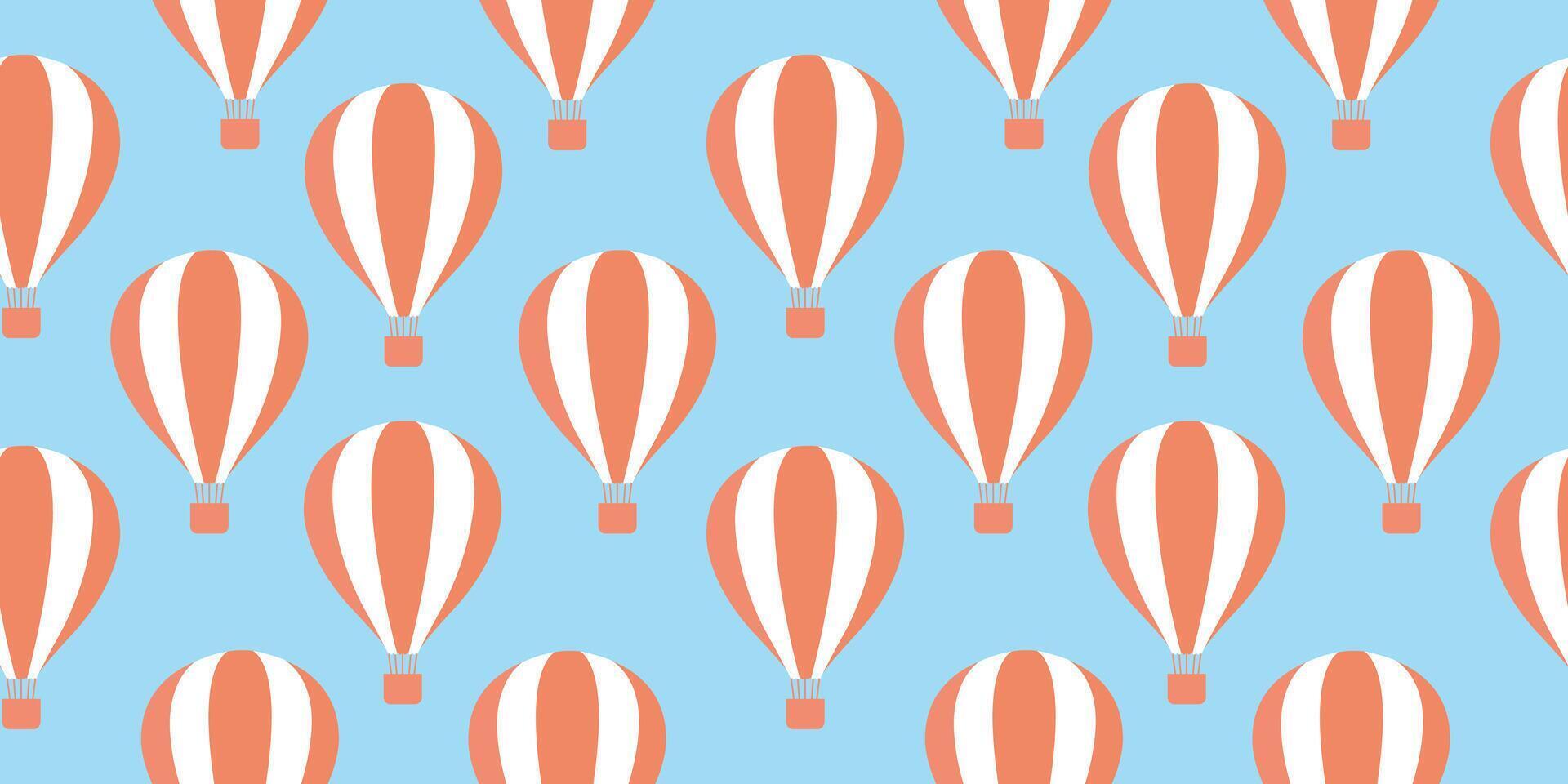 Seamless Pattern Colorful Balloons. Illustration vector