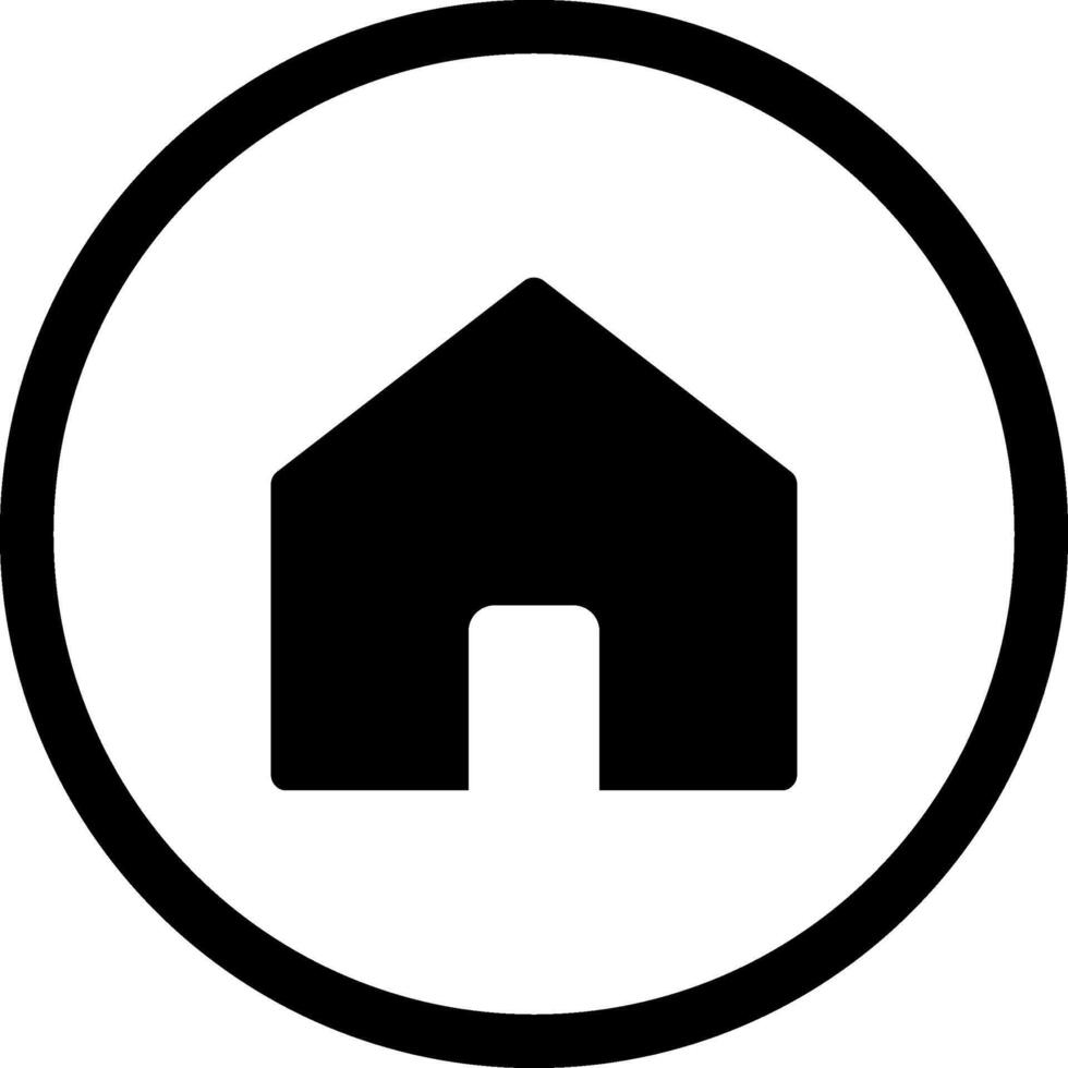 home button Icon House Line Icon Style Real estate house icon Home icon . House icon home silhouette button Pro vector