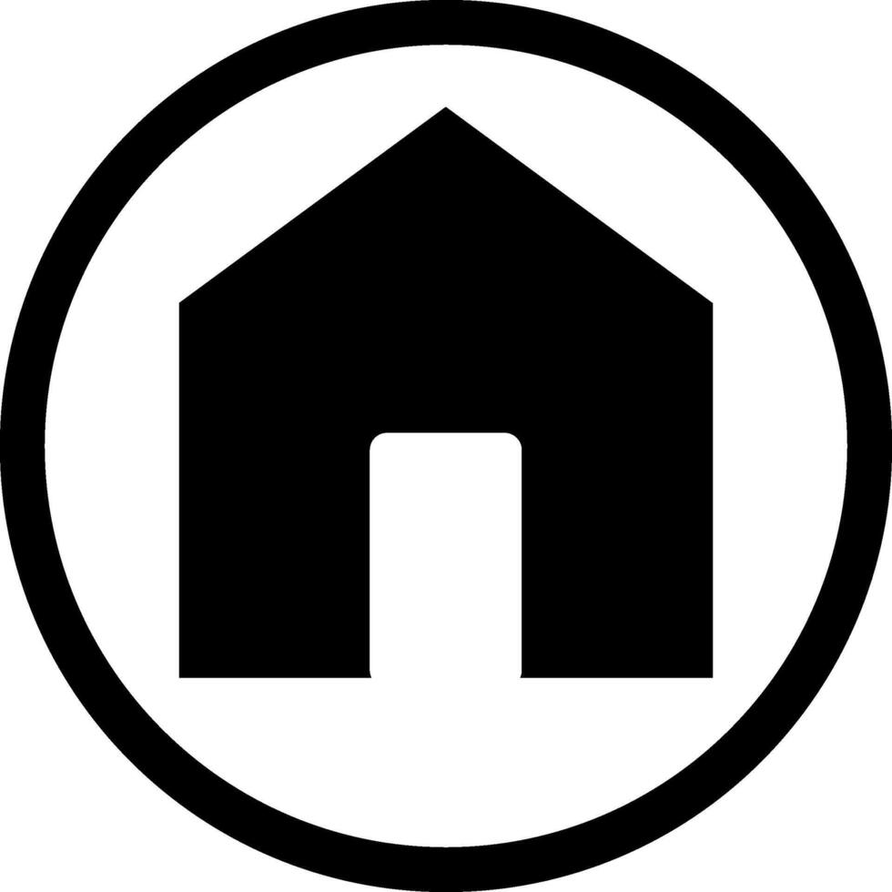 Home Circle Images Home Icon House Line Icon. Home Building Real Estate Property vector