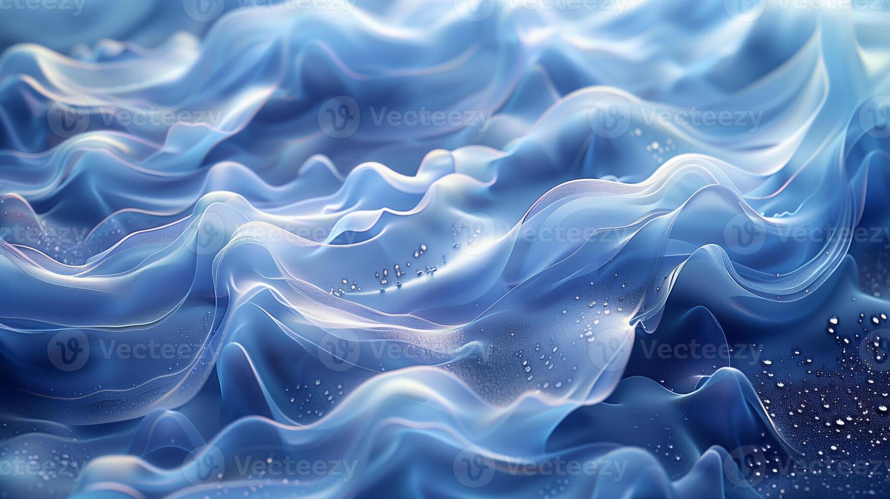 Messy chiffon fabric surface with splashes background image. Abstract pattern 3d illustration wallpaper picture backdrop. Tranquility concept for business presentation corporate photo