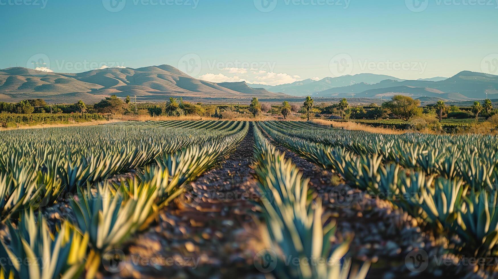 Agave fields in the mountains of mexico photo