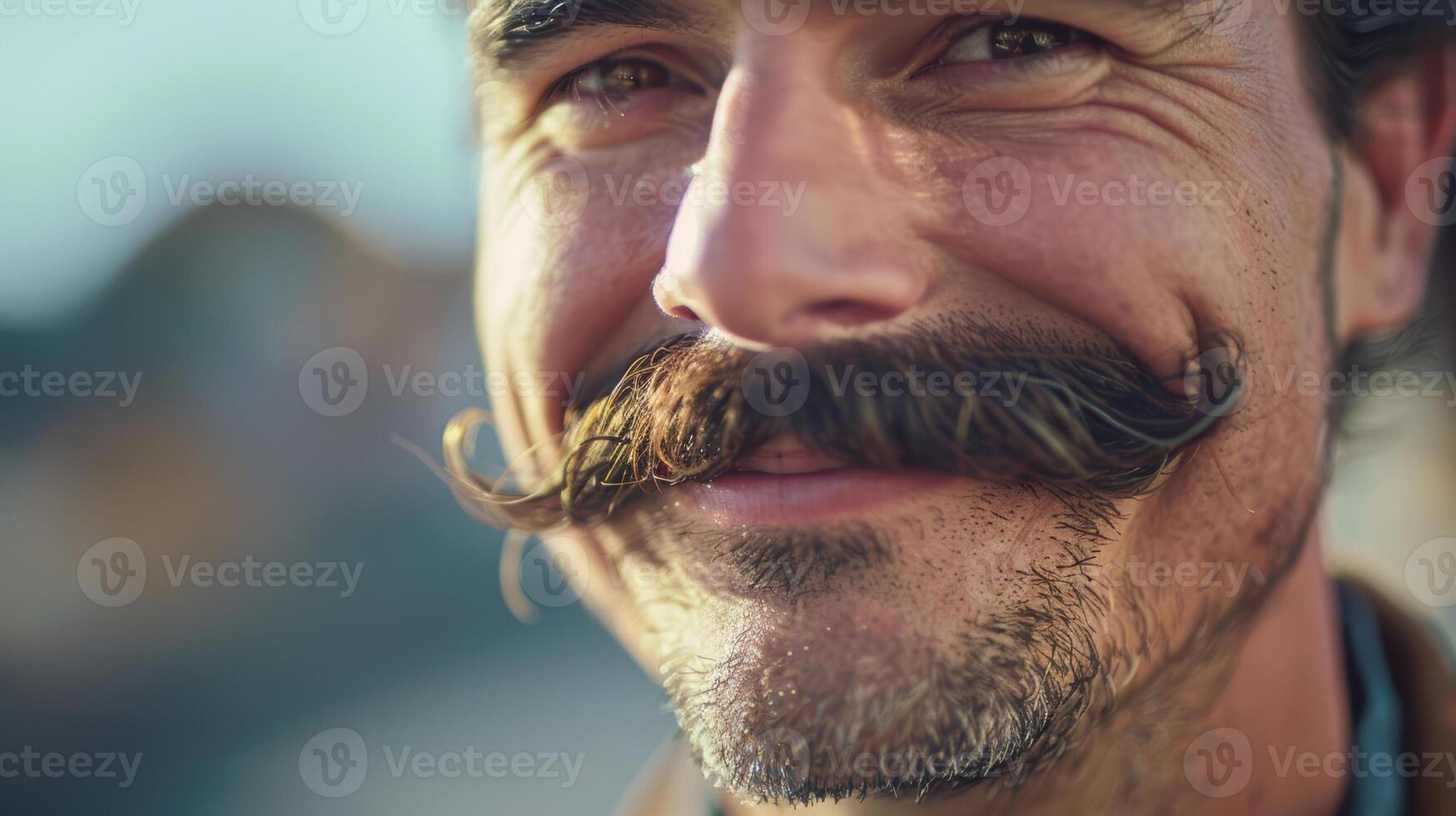 A man with a mustache and a beard photo