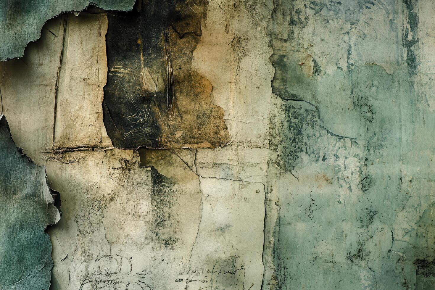 Abstract Texture of Weathered and Faded Wall Surface photo