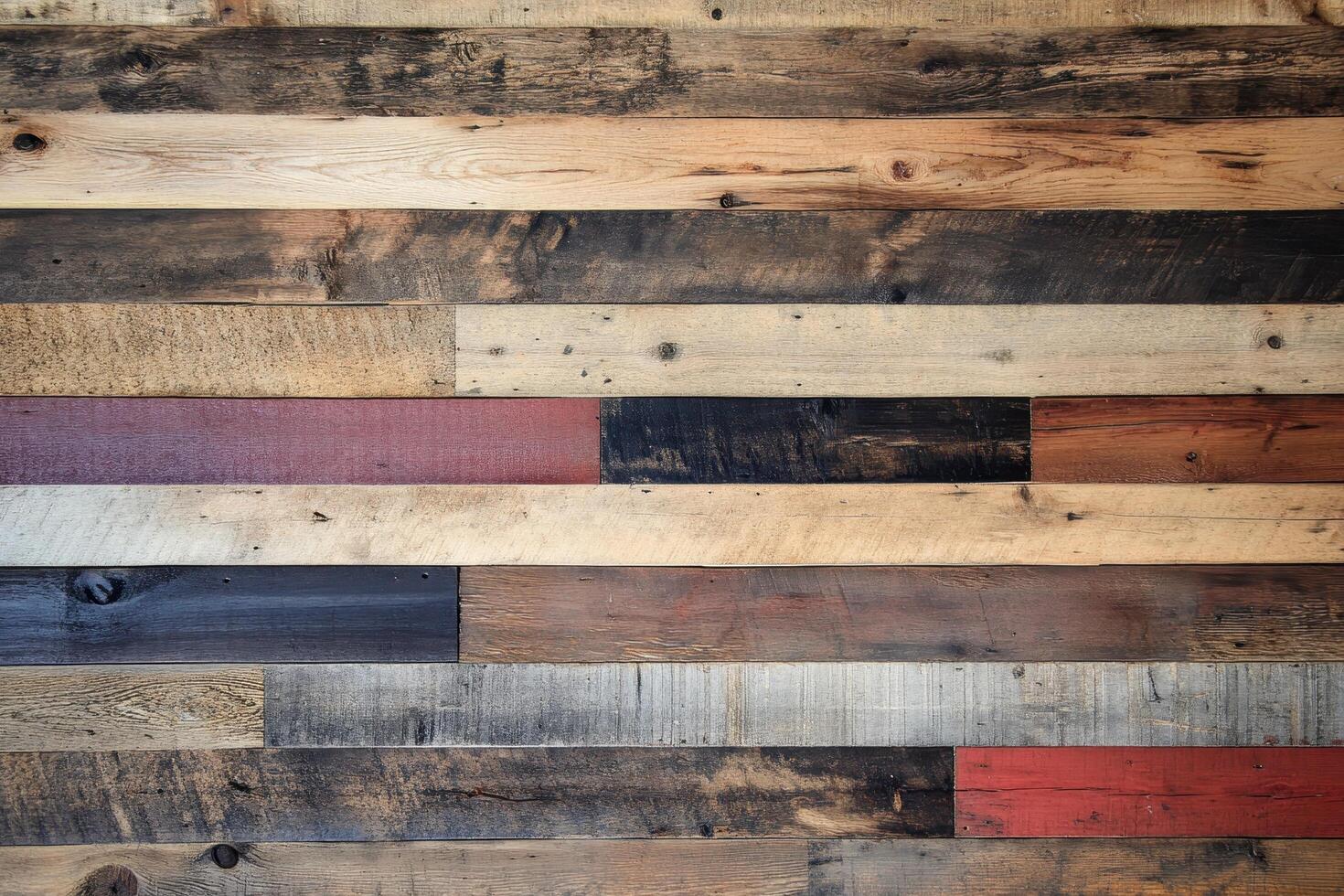 Weathered Horizontal Wood Planks Wall photo