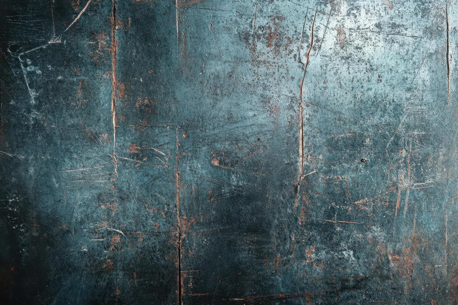 Weathered Metal Surface with Rust and Scratches photo