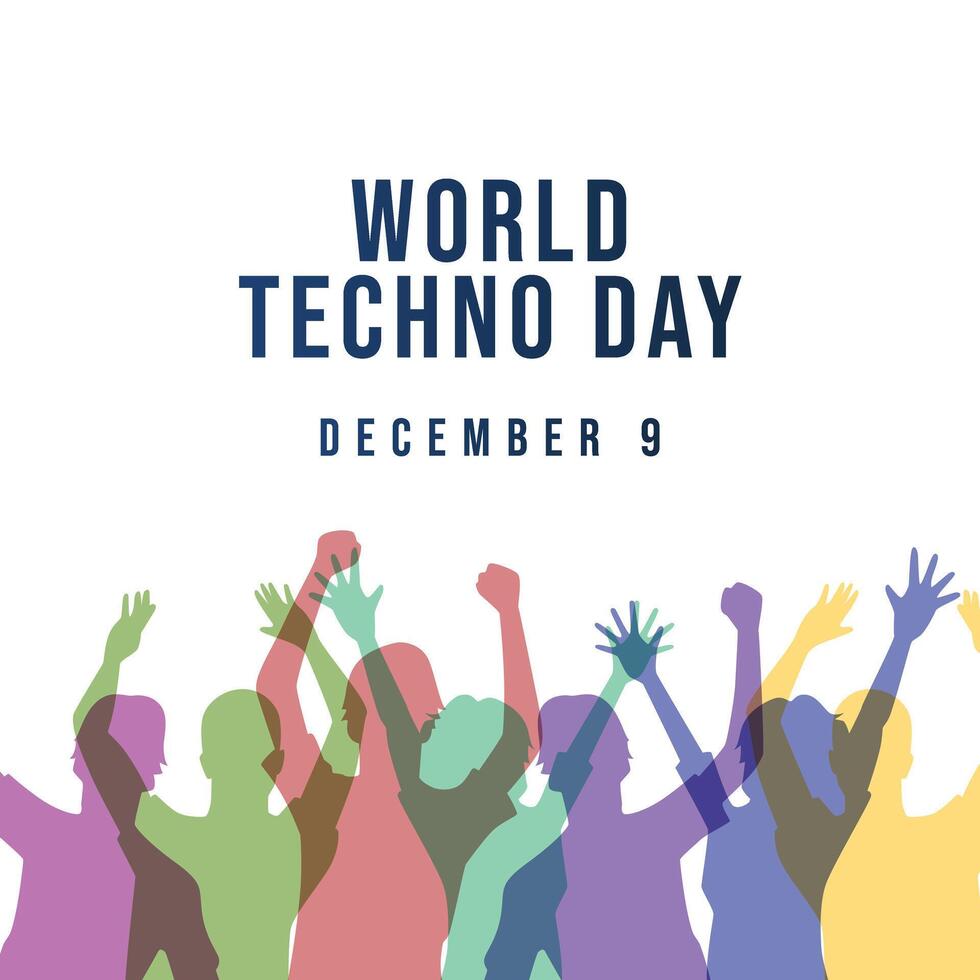 Techno Day design template good for celebration usage. Techno Day design. flat design. eps 10. vector