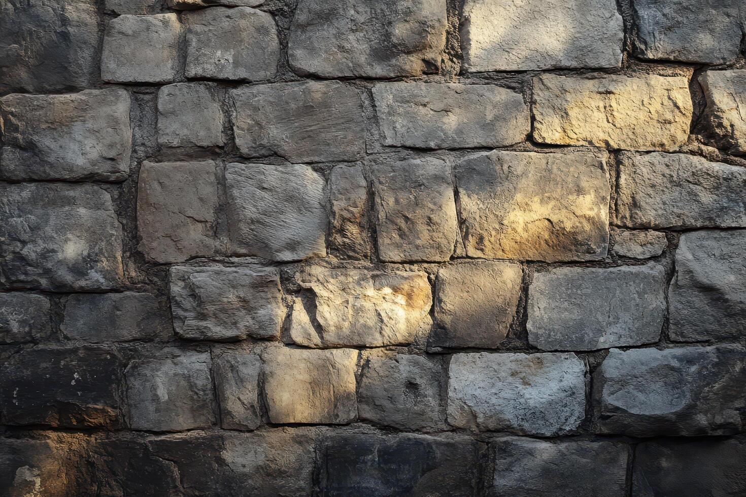 A Close-Up View of a Stone Wall with Light Streaks photo