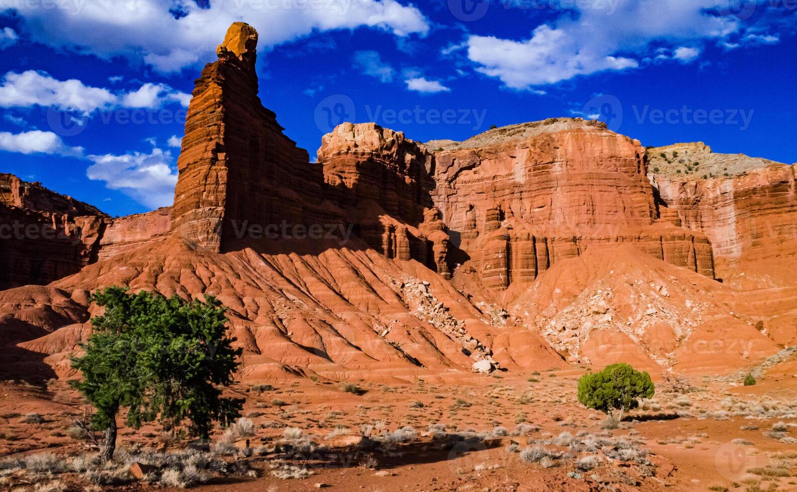 Layered clay and stone geological formations in Canyonlands NP is in Utah photo