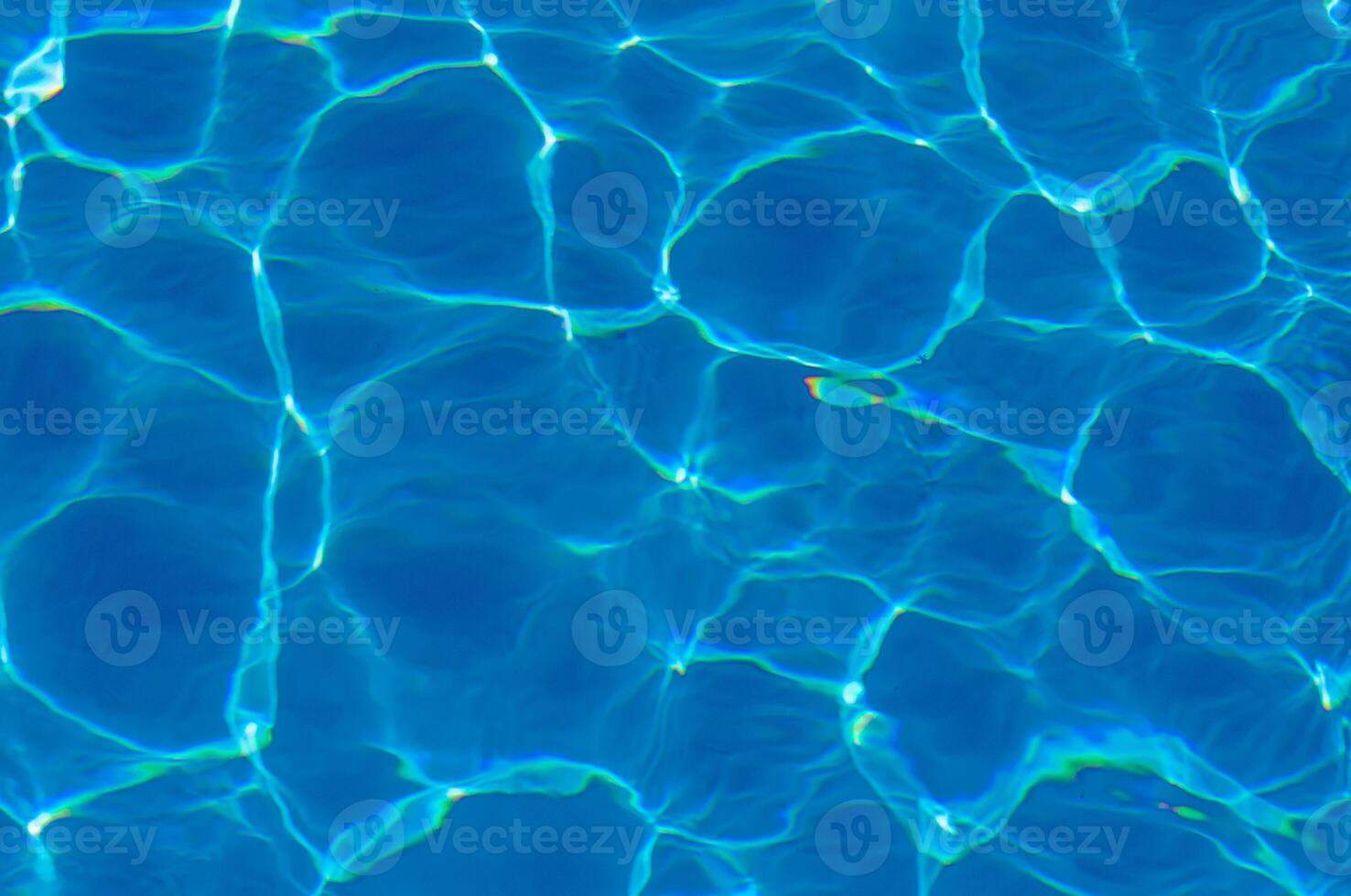 The reflection of the suns rays in the water in the pool with sea water, The glare of the sun, Egypt photo