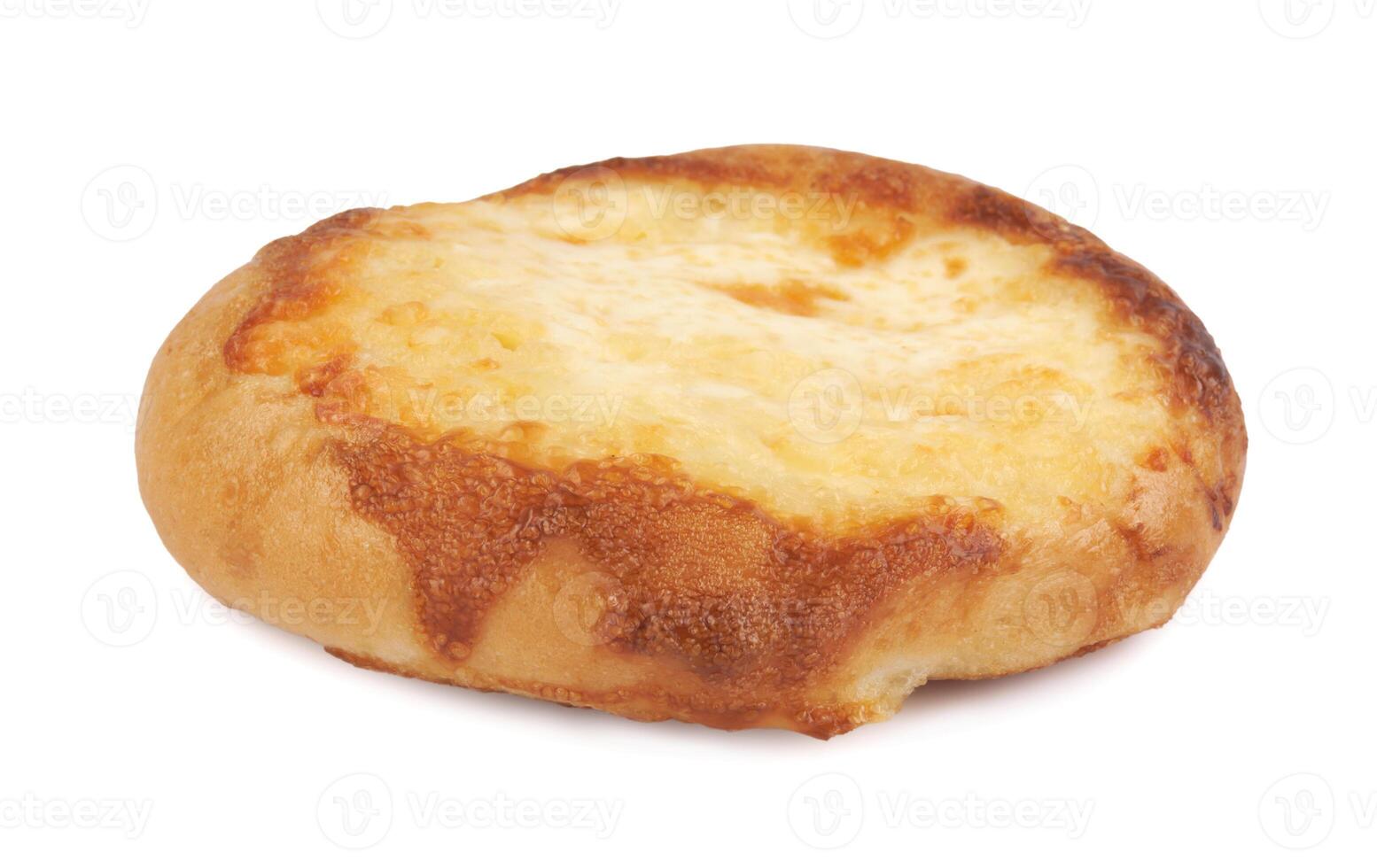 Khachapuri, bun with cheese isolated on white background. Pie with cheese. photo