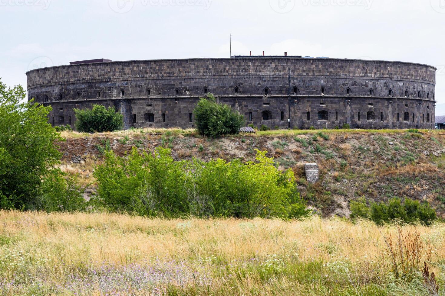 view of Black Fortress in Gyumri city, Armenia photo