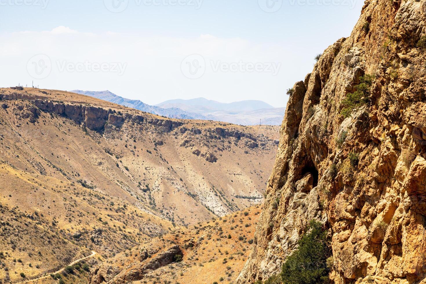 view of Noravank gorge near Noravank monastery photo