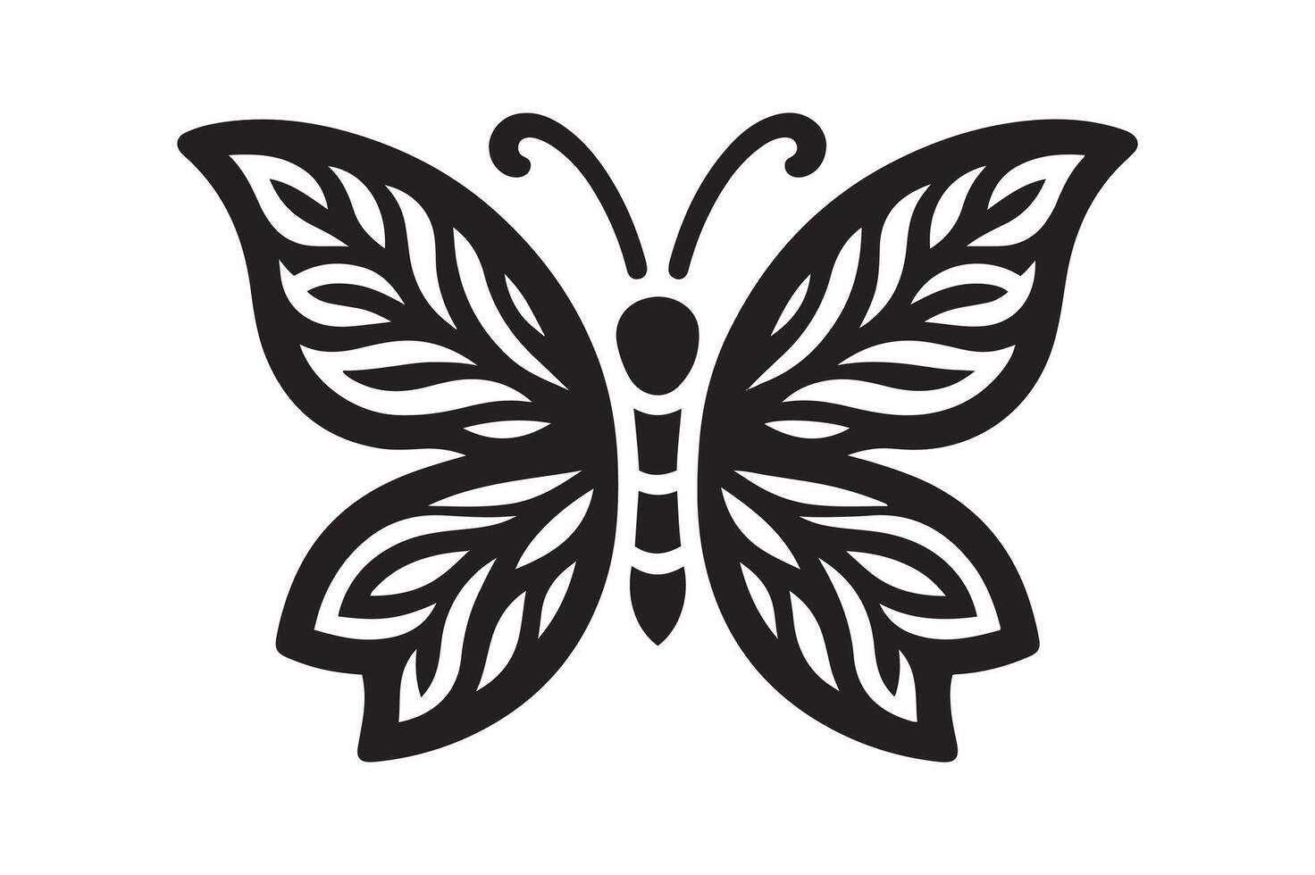 Butterfly icon illustration vector