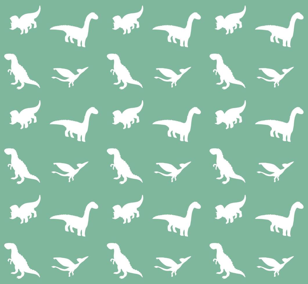 Seamless pattern of dinosaur vector