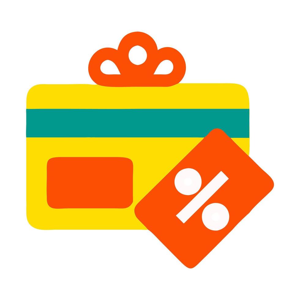 credit card doodle Illustration. perfect for icon marketplace, content your business vector