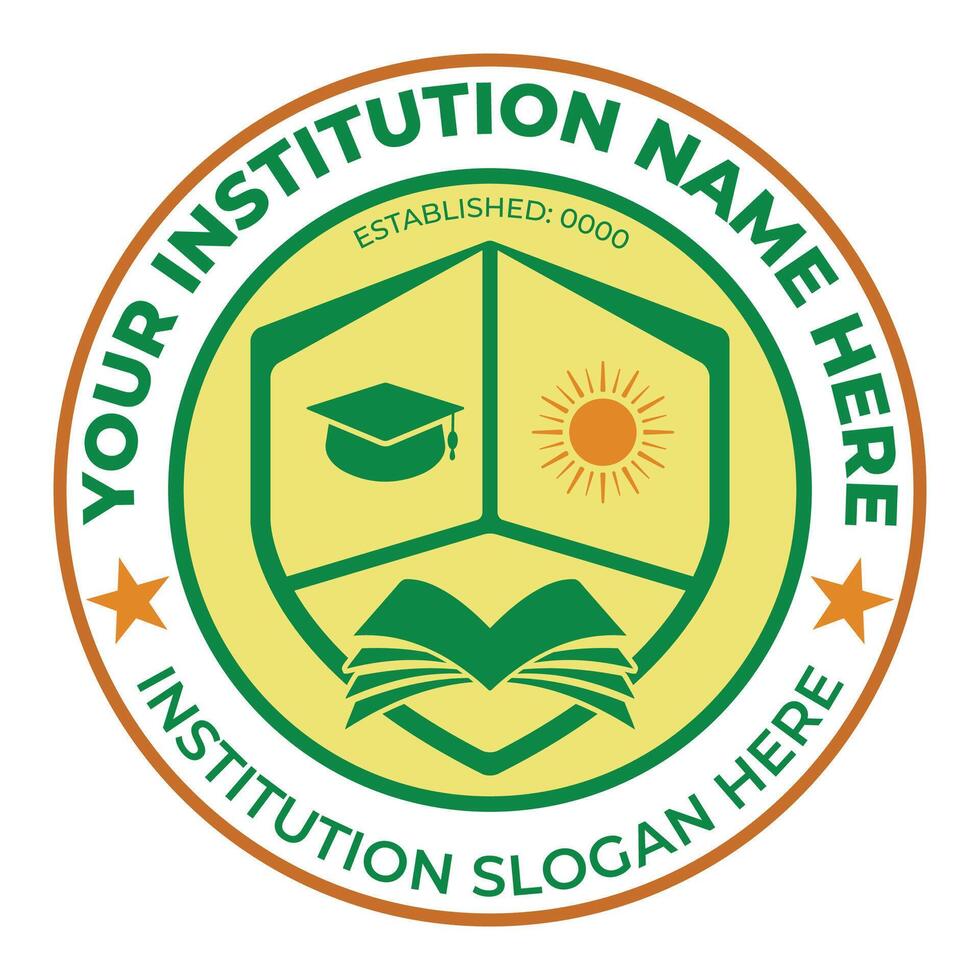 School logo design template and customizable education logo ideas vector