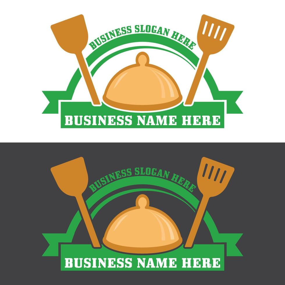 Food and restaurant logo design template for business vector