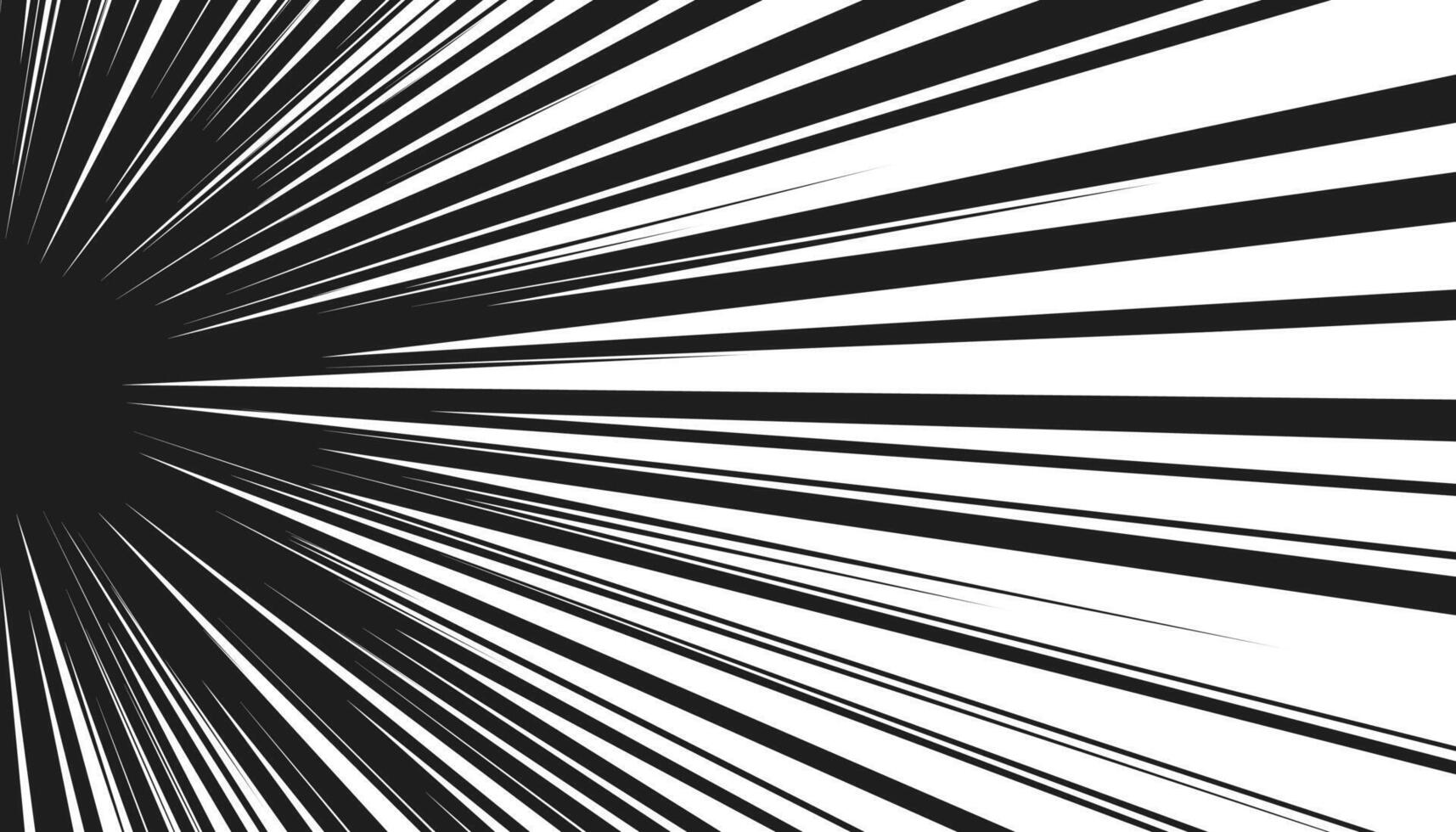 Comic strip radial motion lines. Anime comics book super hero speed fight blast white rays. Manga superhero action explosion dynamic moving linear drawing. Cartoon light flash fast zoom stripes vector