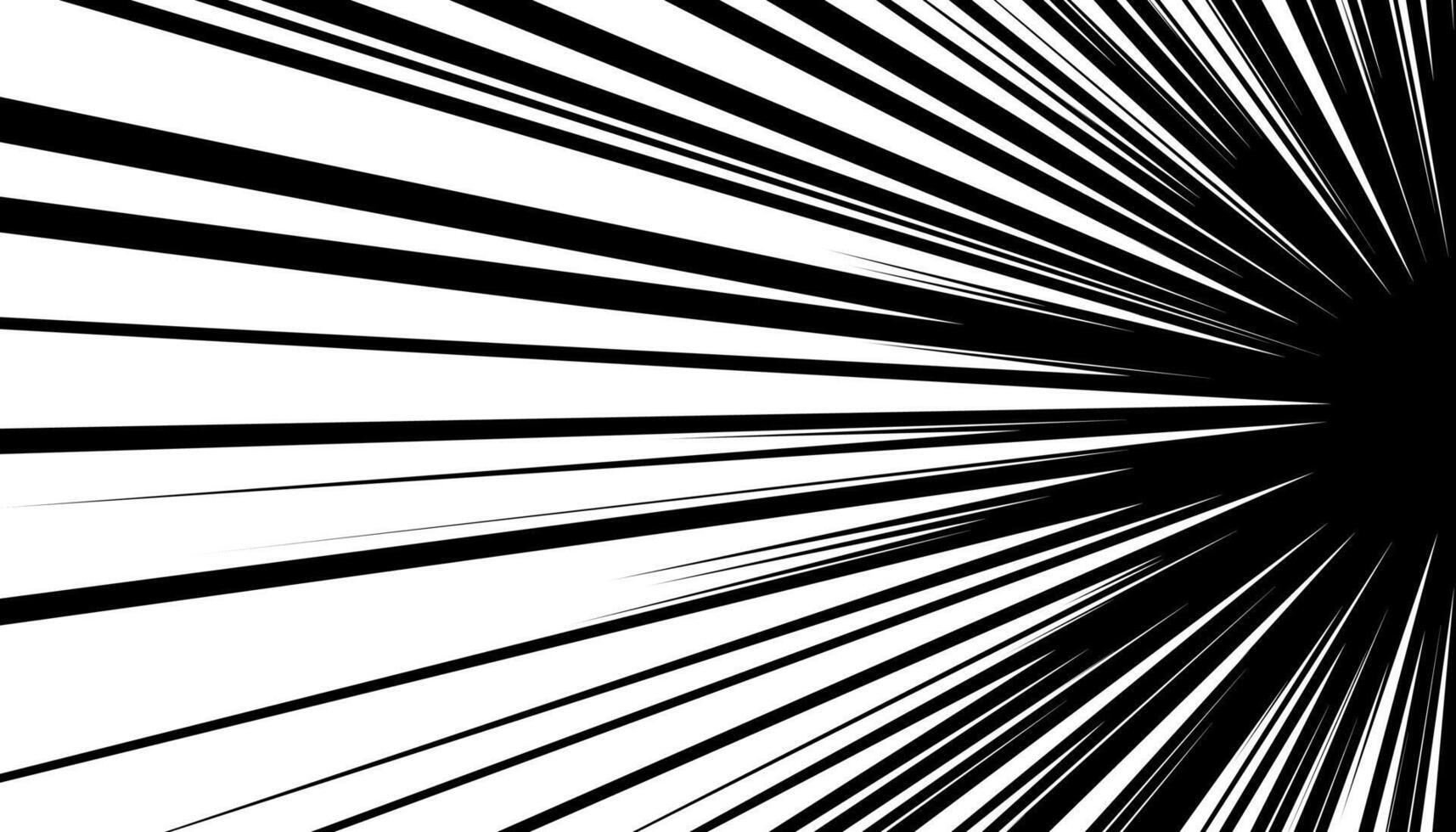 Comic strip radial motion lines. Anime comics book super hero speed fight blast white rays. Manga superhero action explosion dynamic moving outline effect. Cartoon light flash fast zoom stripes vector