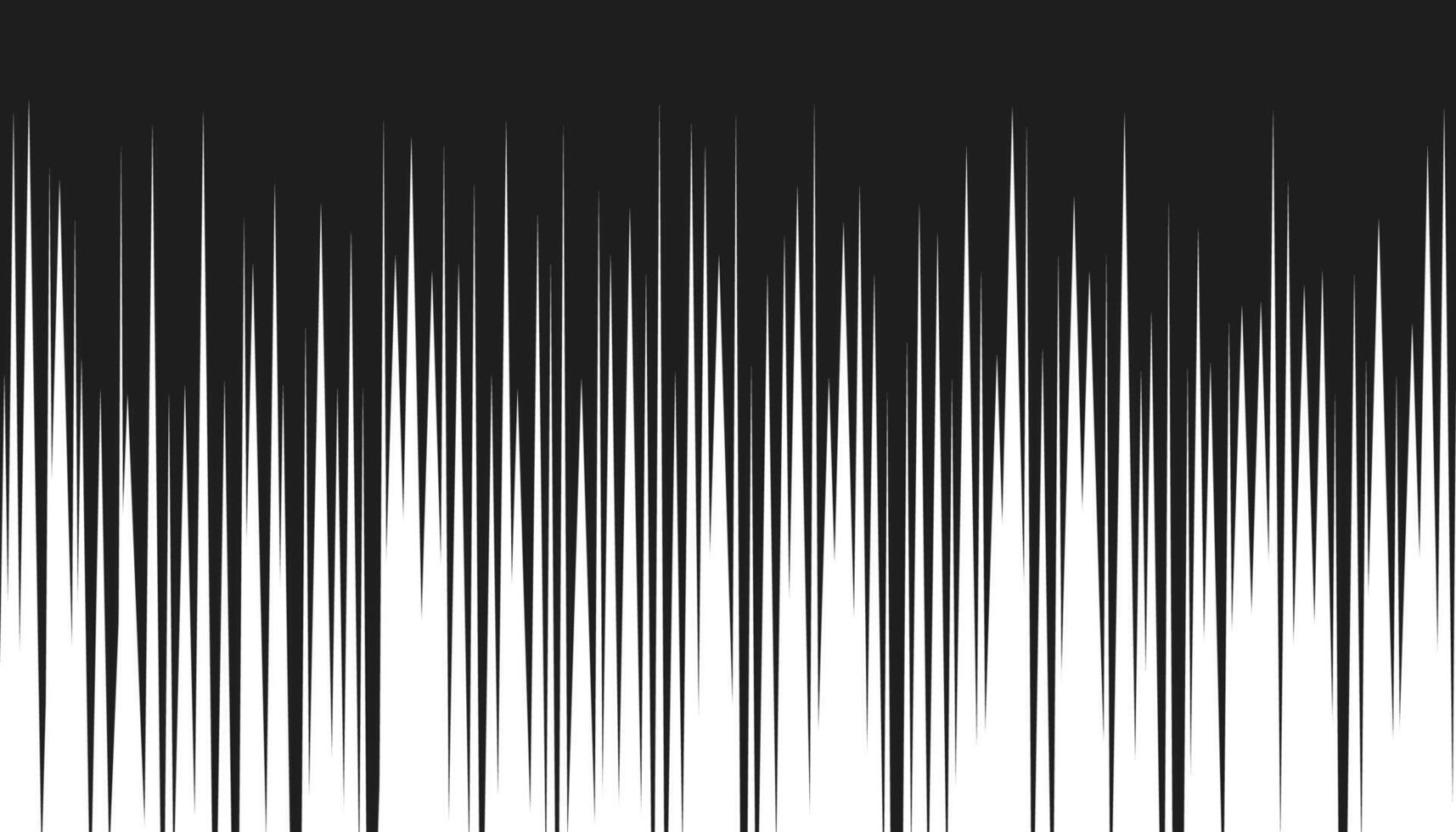 Comic strip vertical motion lines. Anime comics book super hero speed and fight sharp white rays black texture. Manga superhero action linear effect. Cartoon fast zoom and light flash eps stripes vector