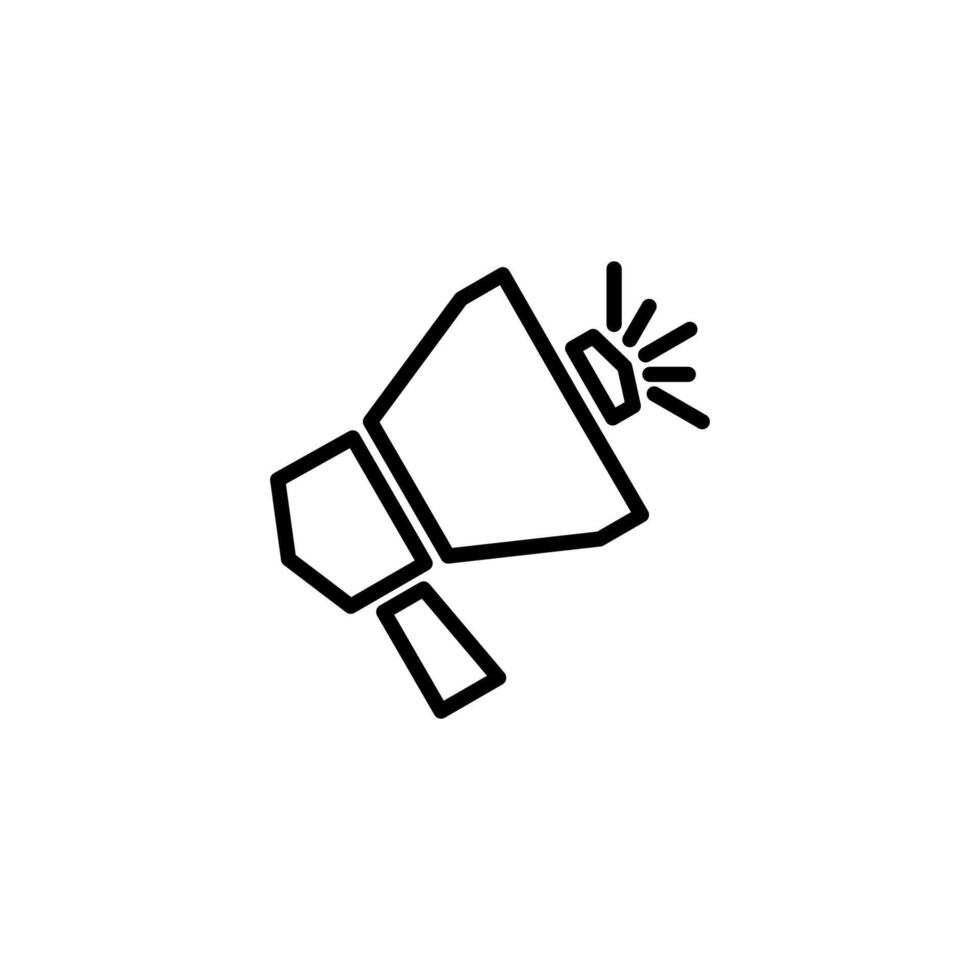 Megaphone icon. Mike icon. vector