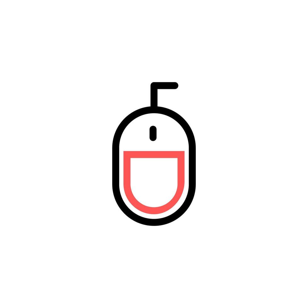 Mouse icon. Computer mouse icon, vector