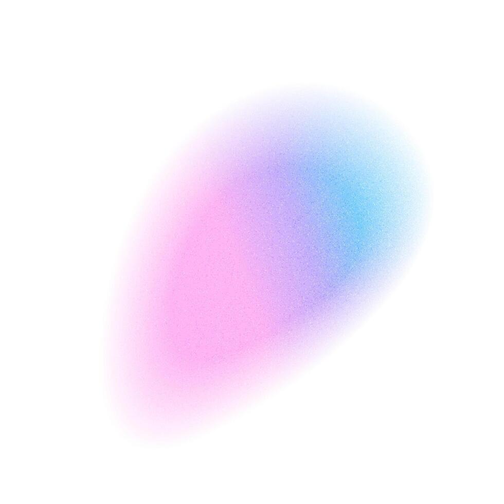 Pink blue Gradient element, soft color gradation circle with grain noise texture. Minimalistic abstract watercolor holographic blur. Color gradient soft blend mesh of blue iridescent colors vector