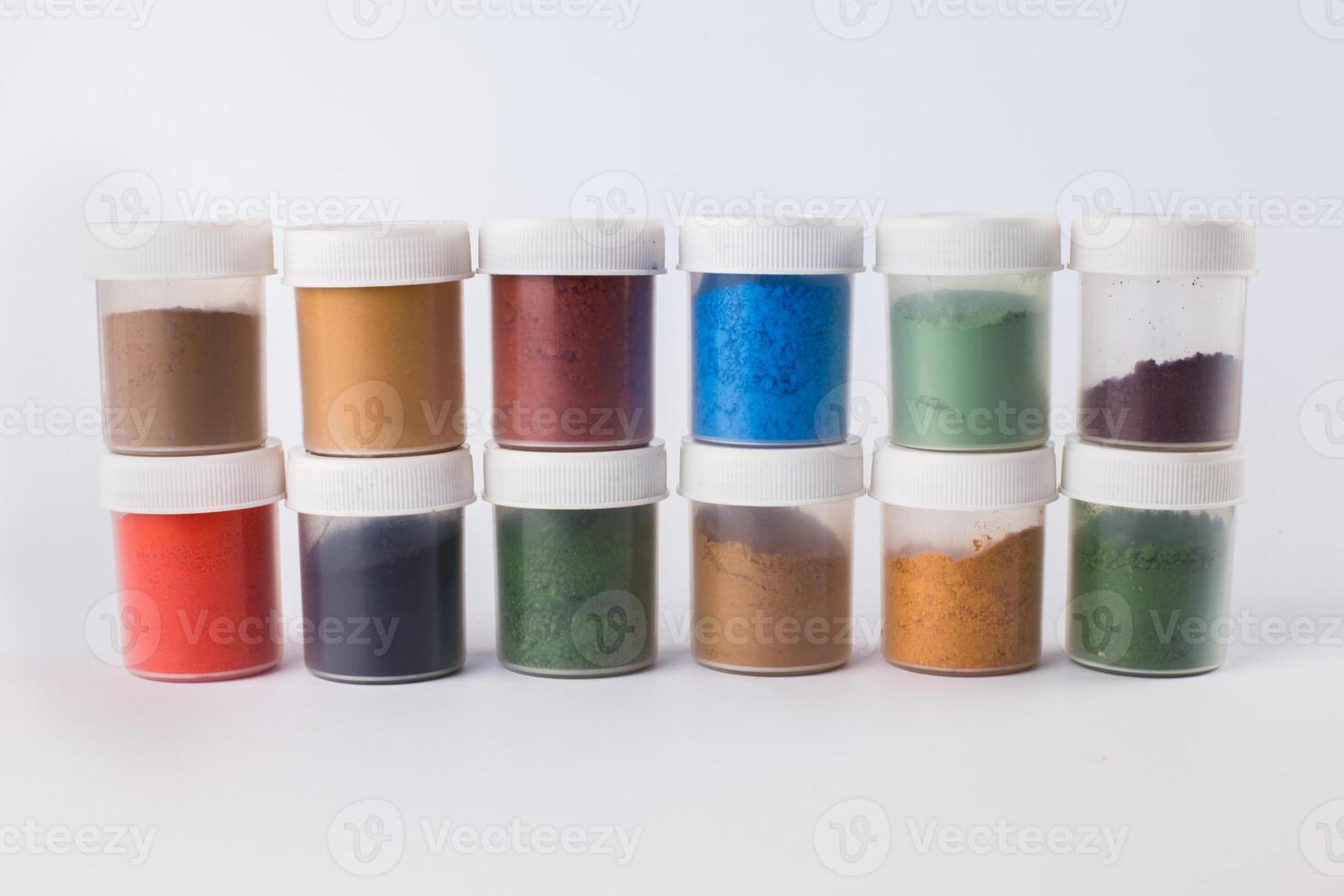 pigments on a white background photo