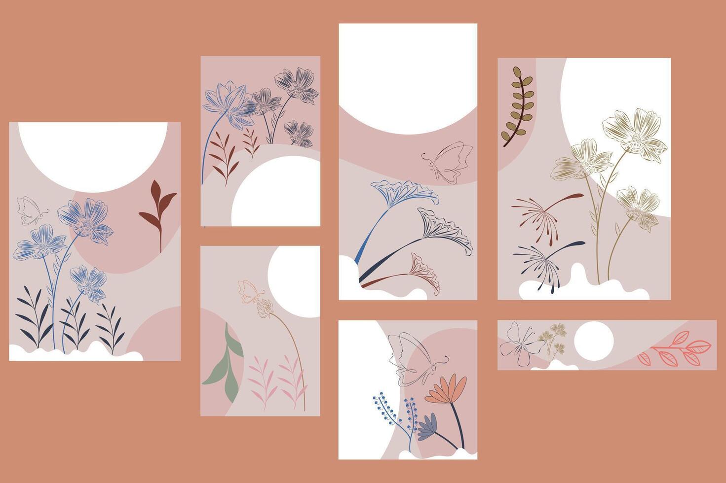 flower and leafy frame images with pictures of butterflies and the word butterfly vector