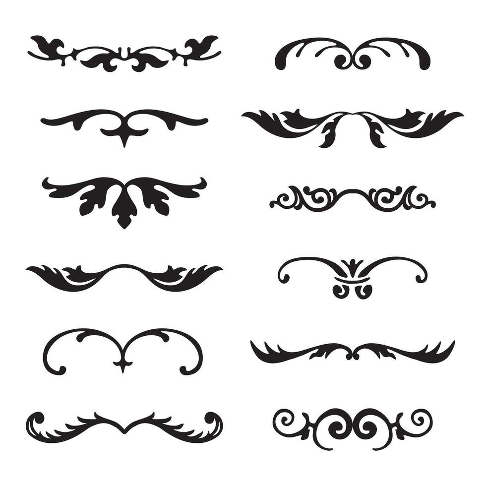 Set of decorative elements vector
