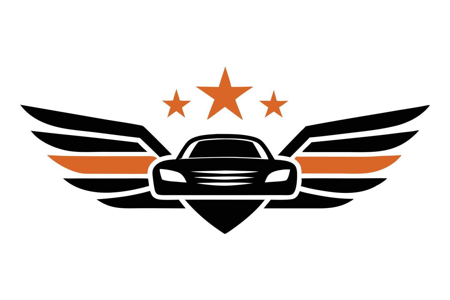 Car logo icon in sheild llustration vector