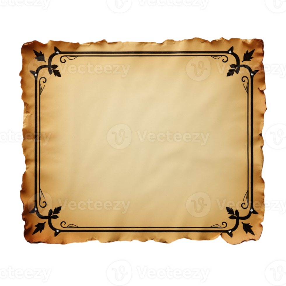 retro paper label with space for text cutouts png