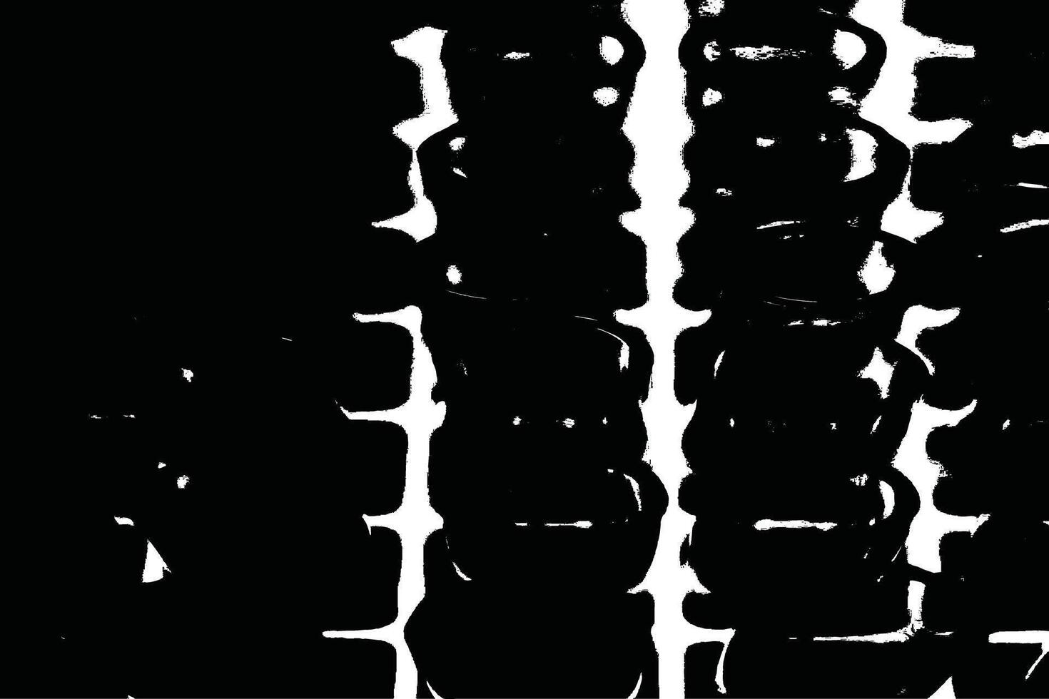 Abstract Black and White Background with Grunge Brush Strokes, Ink Patterns, and Splatter Effects - Monochrome Textured Design vector
